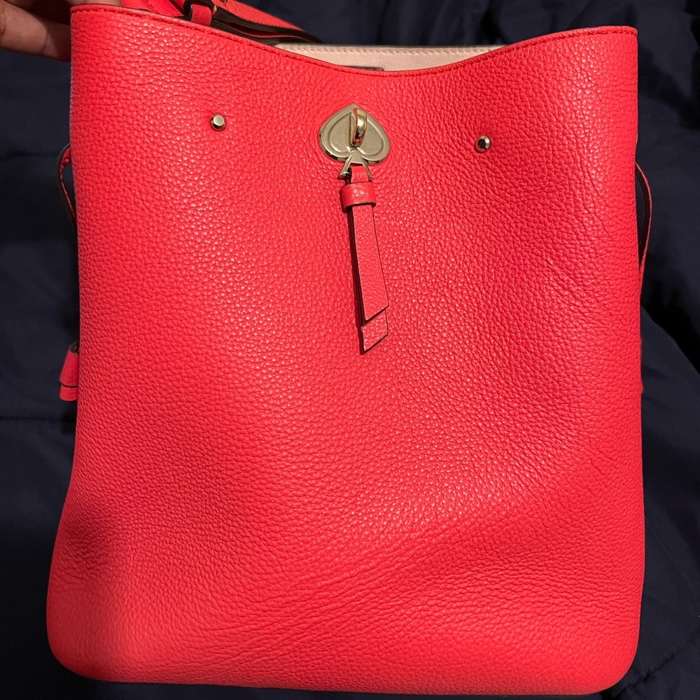 Kate Spade Marti bucket bag, hot pink.